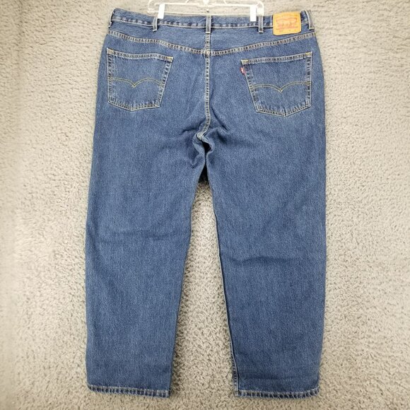 Levis Jeans Mens 48x30 Blue 550 Relaxed Fit Tapered Leg 100% Cotton Denim - Picture 1 of 13